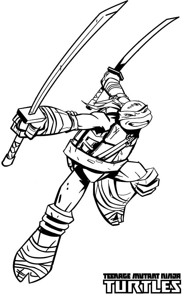 Printable Ninja Turtle Coloring Pages Coloringfolder