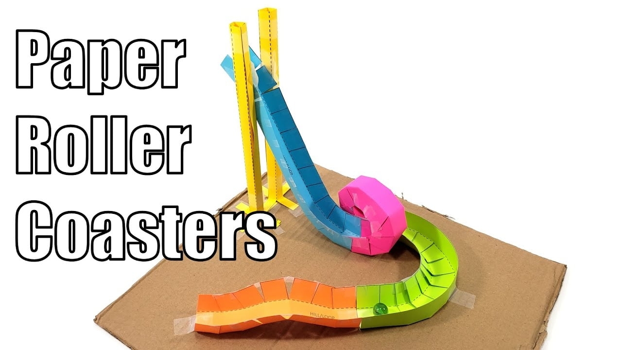 Printable Paper Roller Coaster Templates Free Pdf Printable 