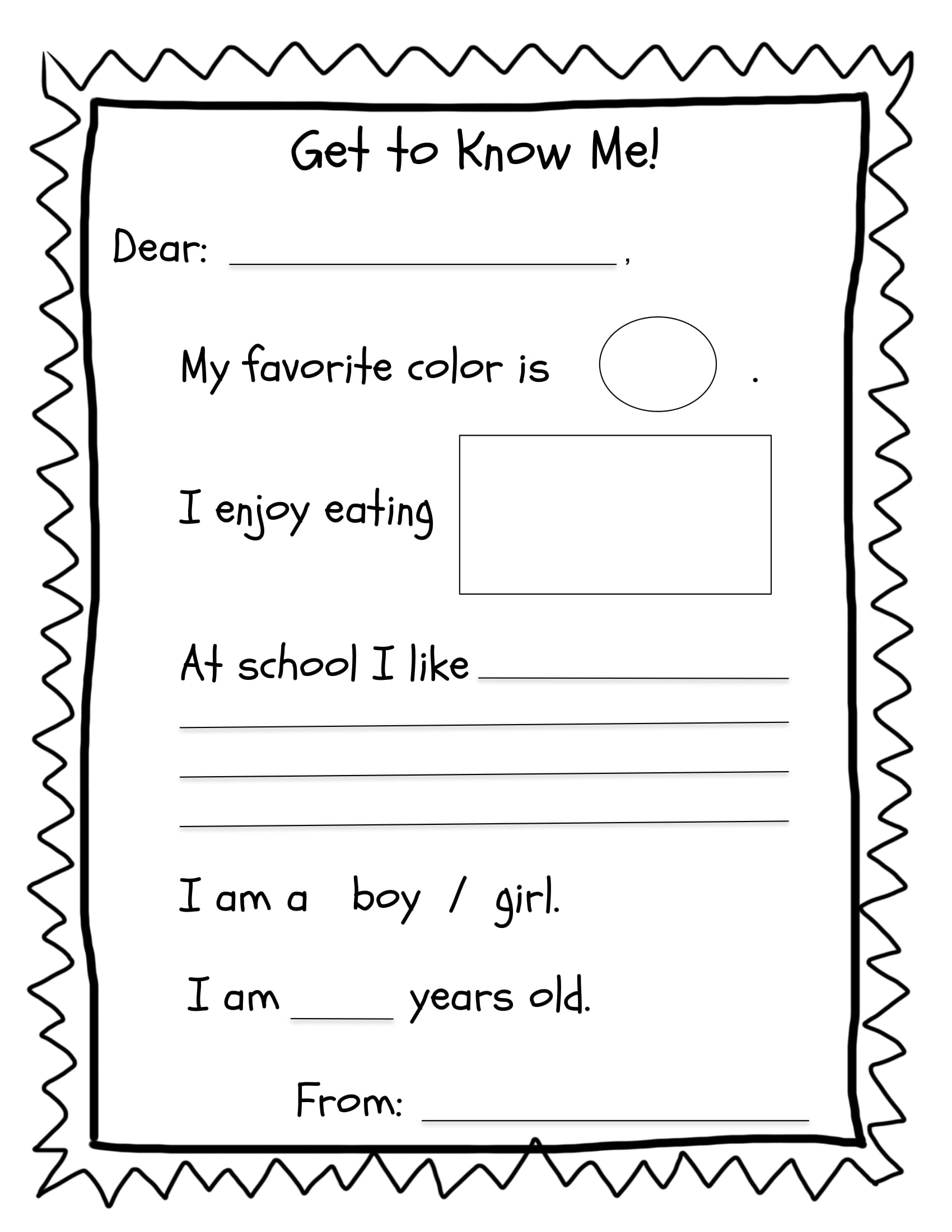 Printable Pen Pal Letter Template Printable Templates