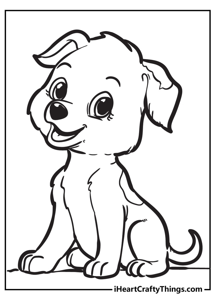 Printable Puppy Cute Puppy Coloring Pages For Girls The Best Porn Website