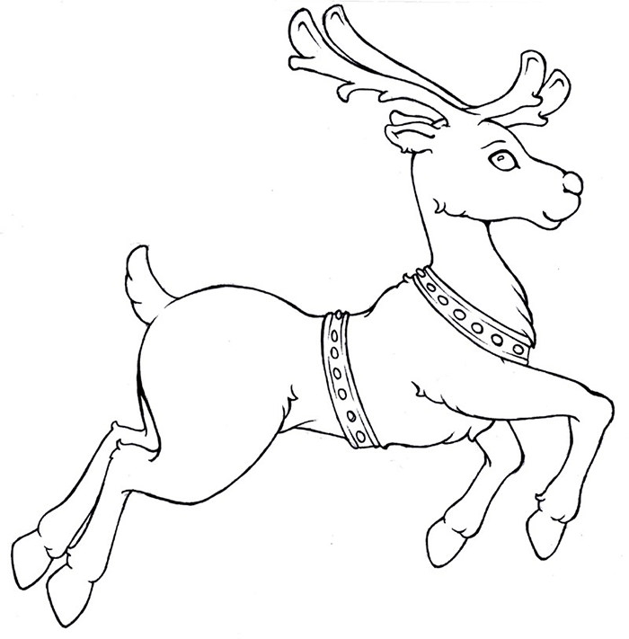 Printable Reindeer Template