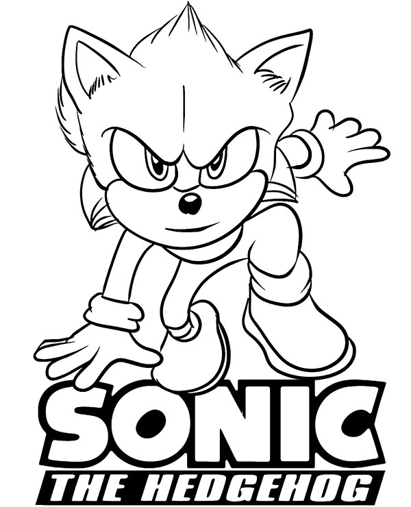 Printable Sonic The Hedgehog Coloring Pages Coloring Book 