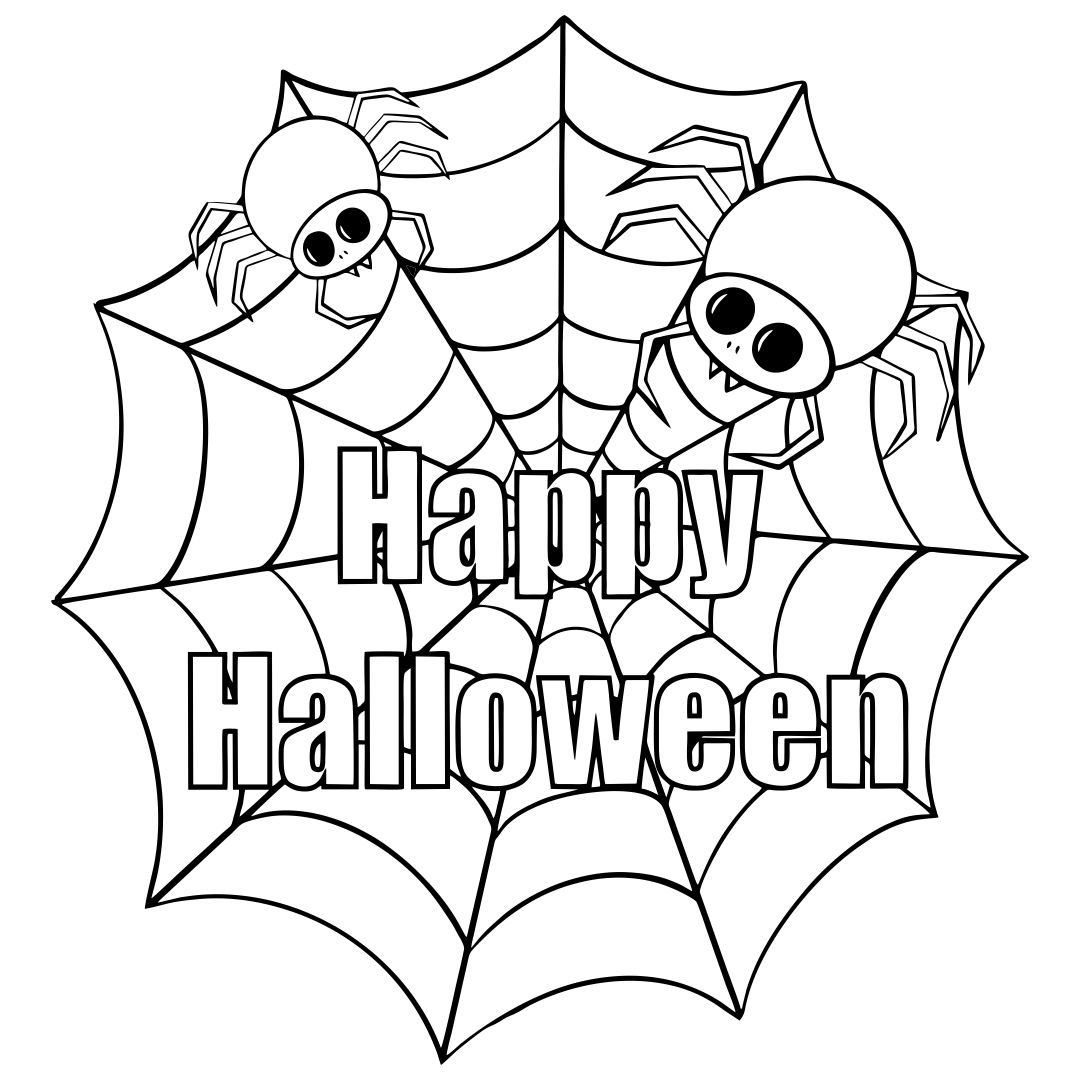 Printable Spider Halloween Coloring Pages Free Printable Coloring Pages 