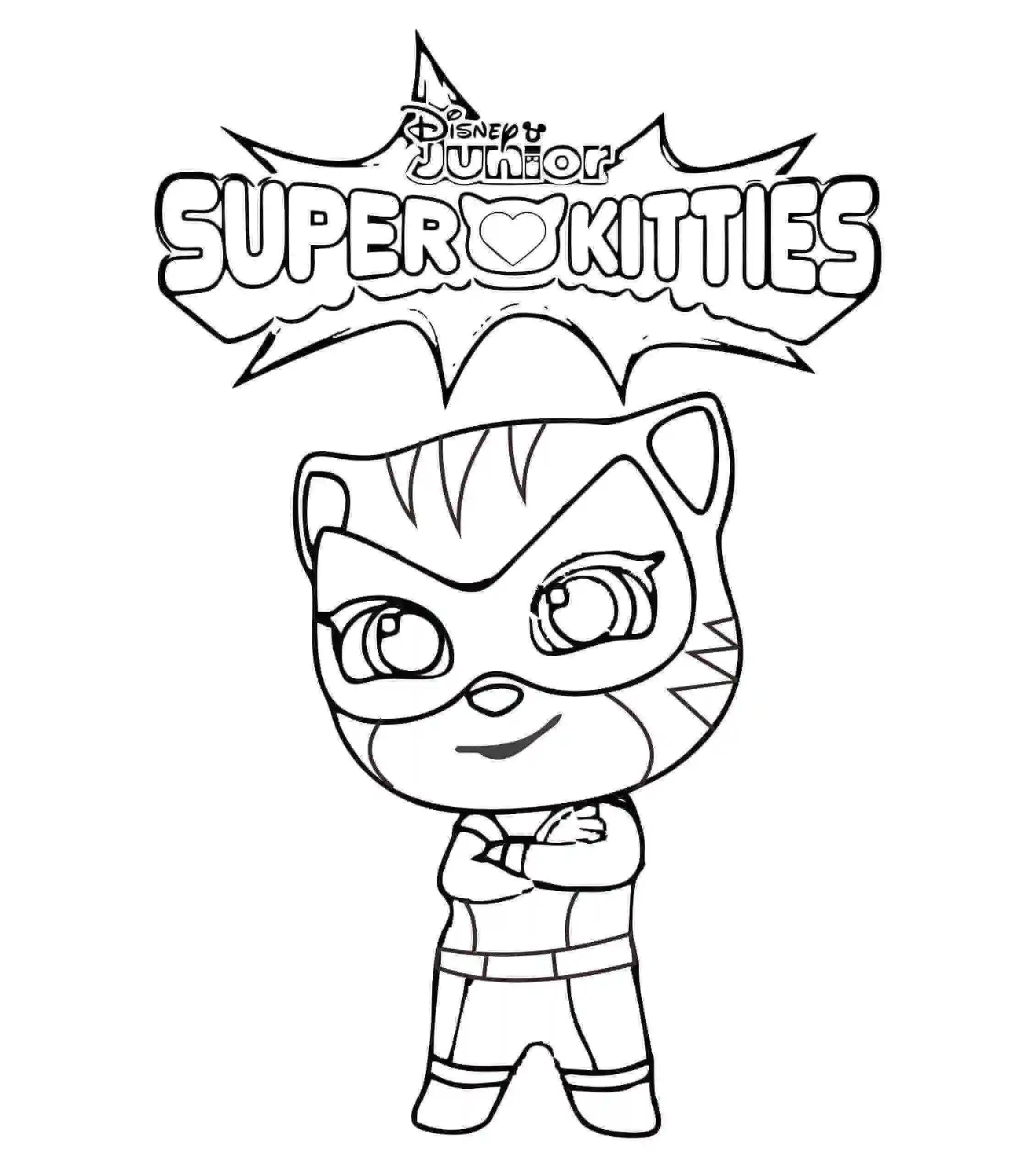 Printable SuperKitties To Print Coloring Page Free Download And Print 