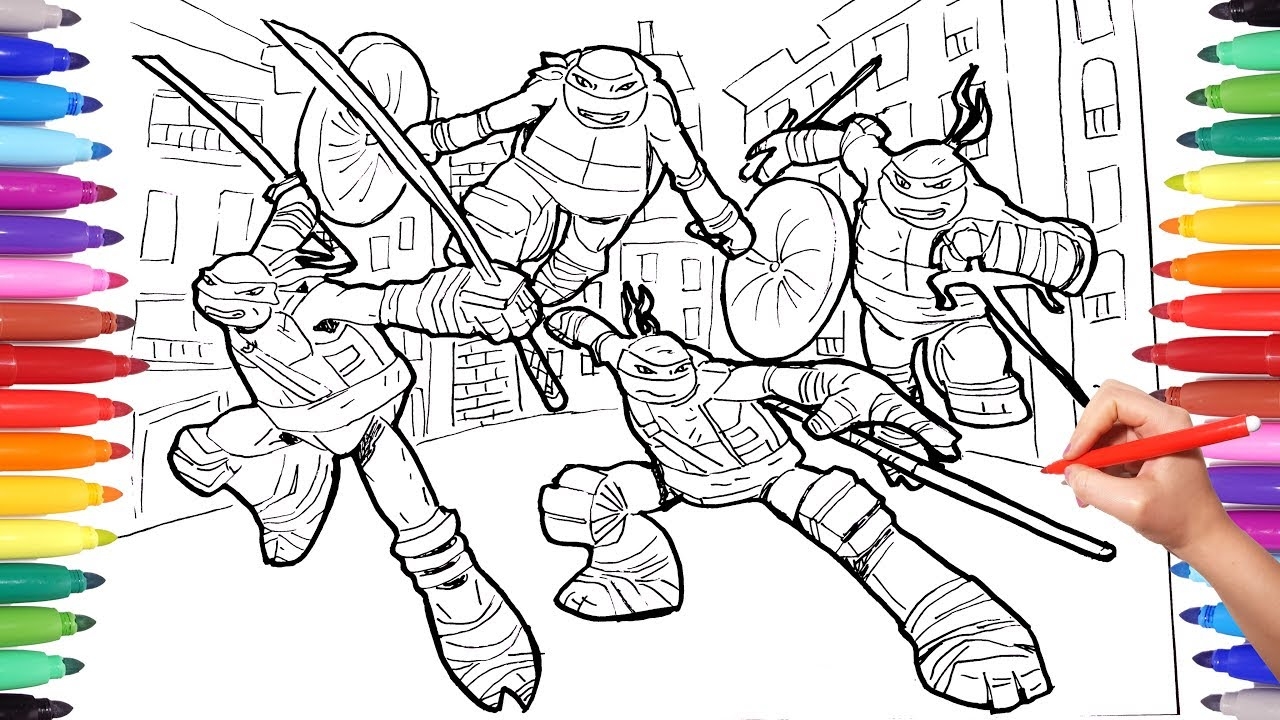 Printable Tmnt Coloring Pages Free Printable Templates