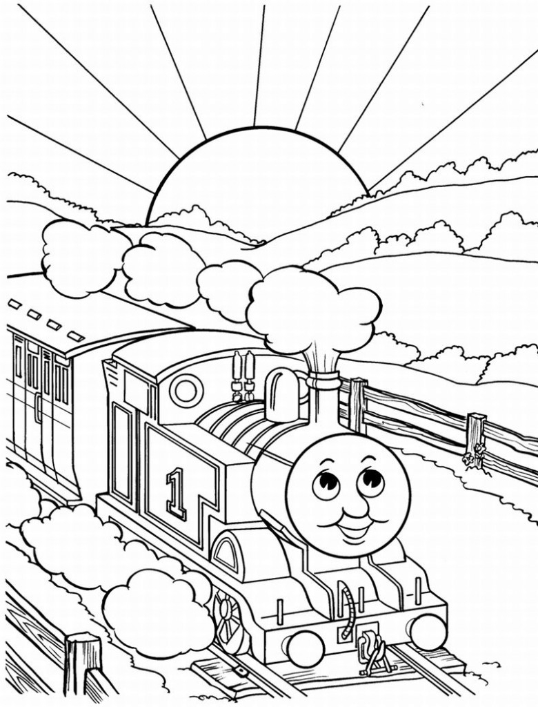 Printable Train Coloring Pages