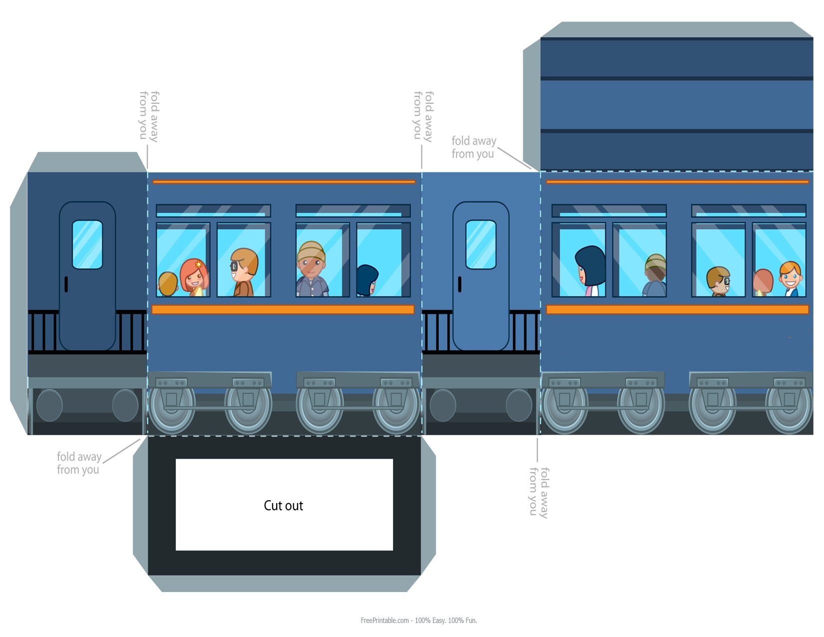 Printable Train Engine Template