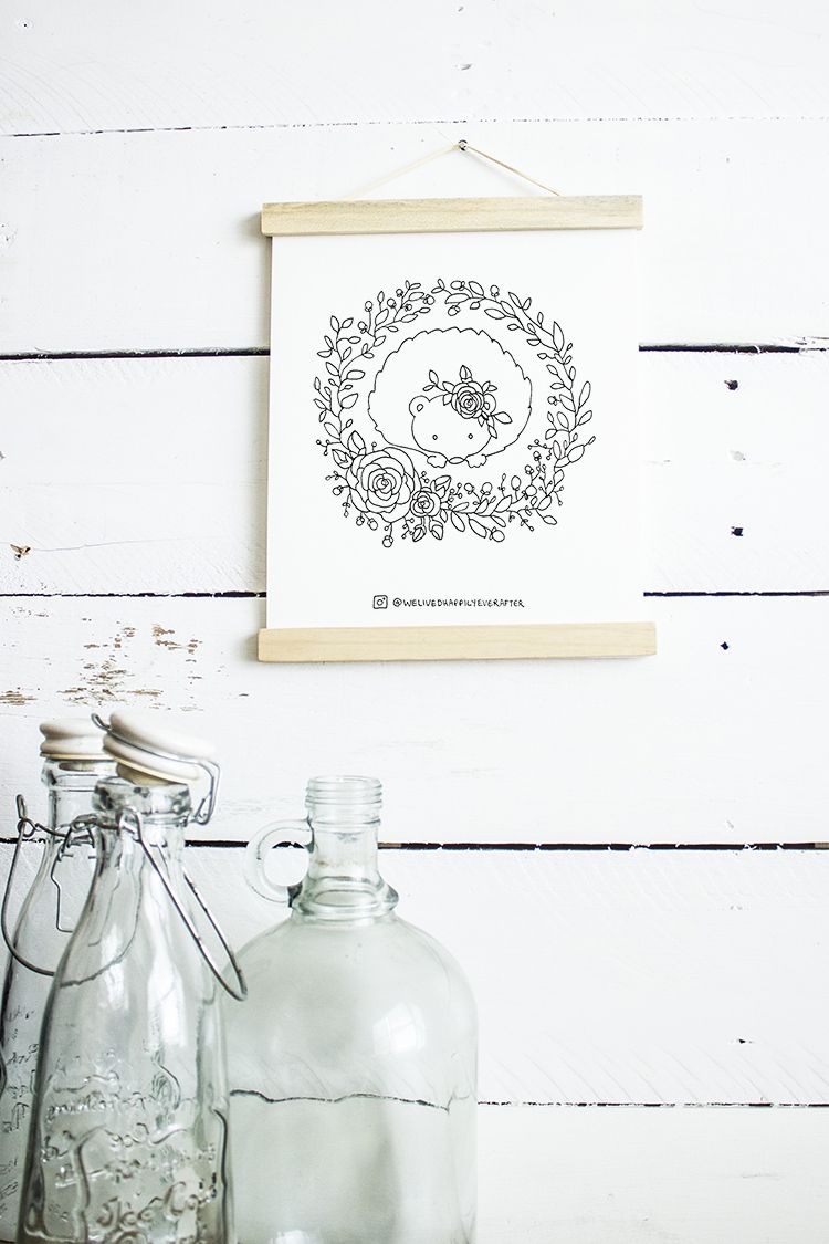 Printable Watercolor Coloring Pages