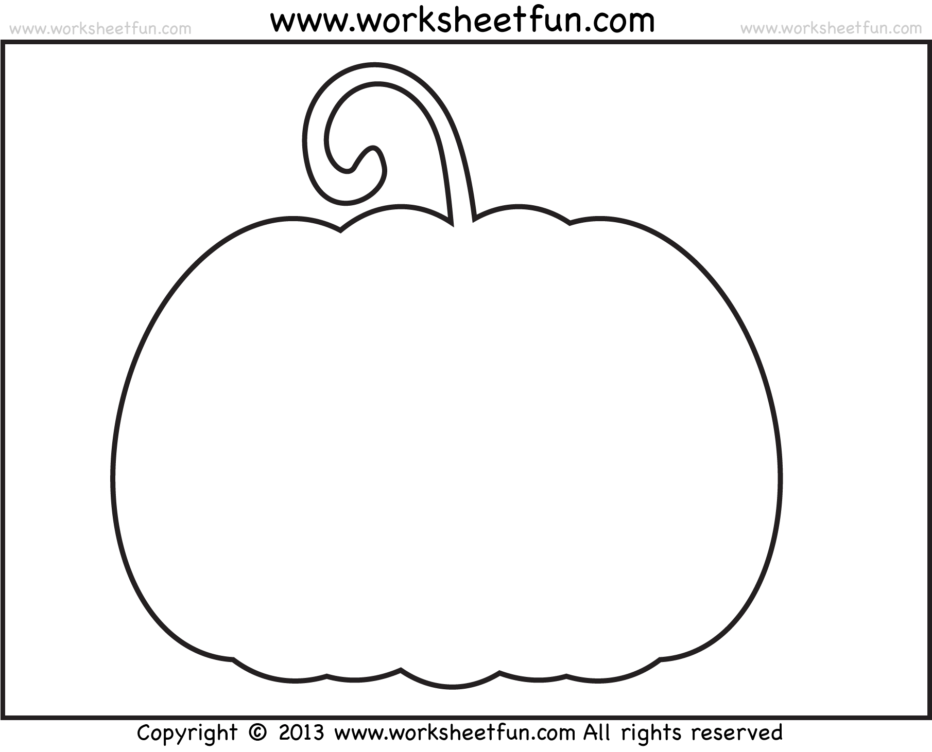 Pumpkin Template Free Printable Printable Free Templates