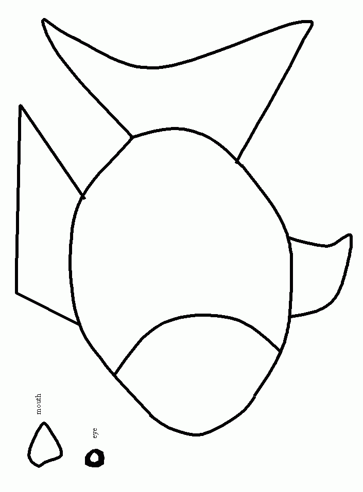 Rainbow Fish Template Free Printable