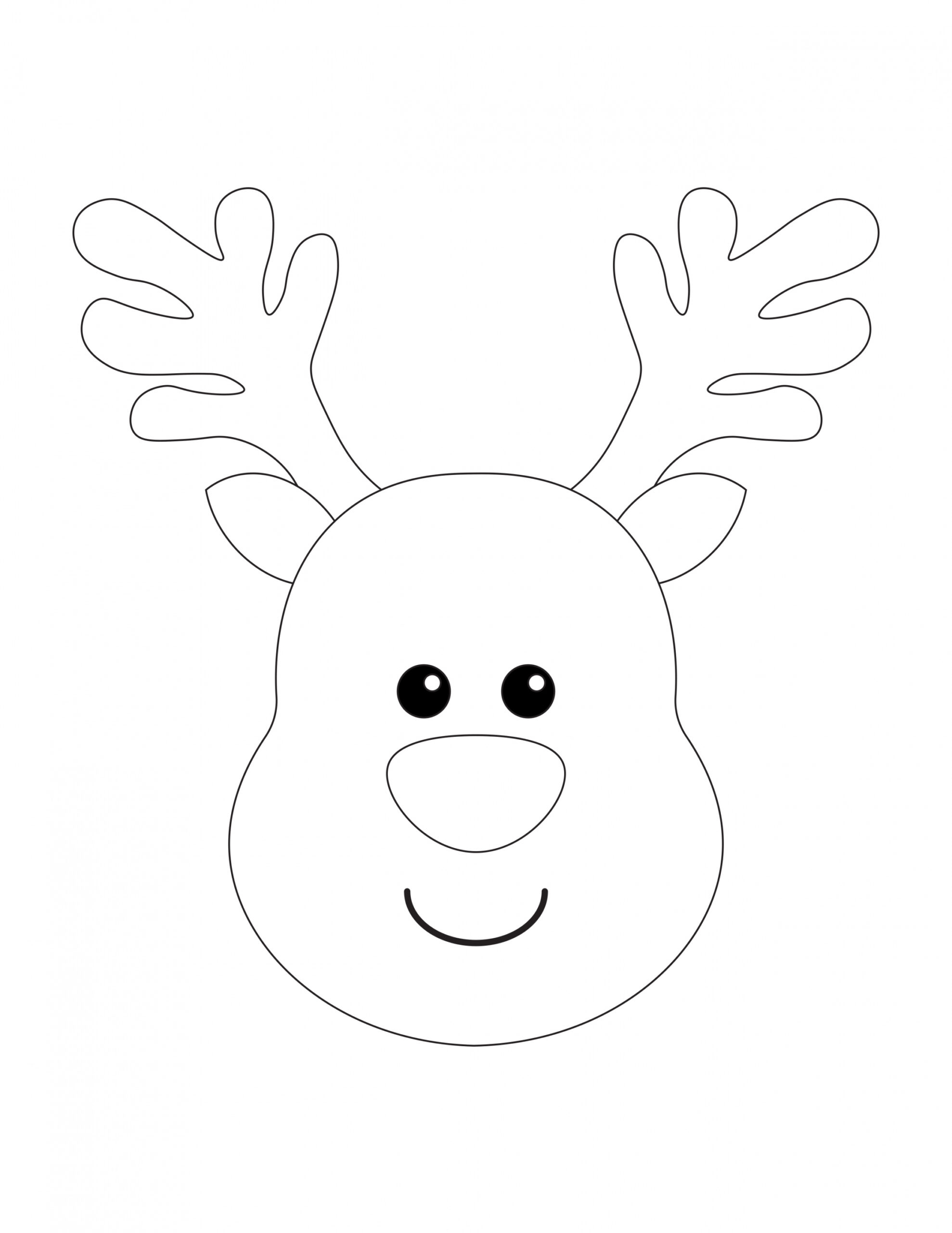 Reindeer Face Template Craft Your Own Festive Rudolph All FREE 
