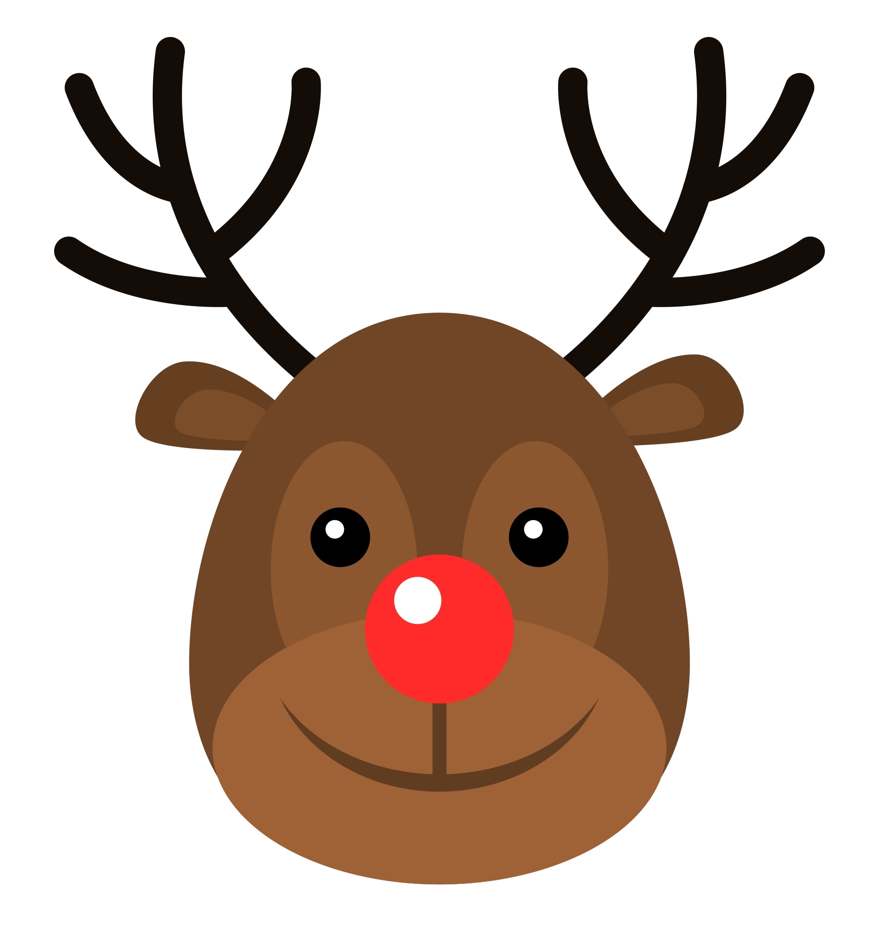 Reindeer Face Template