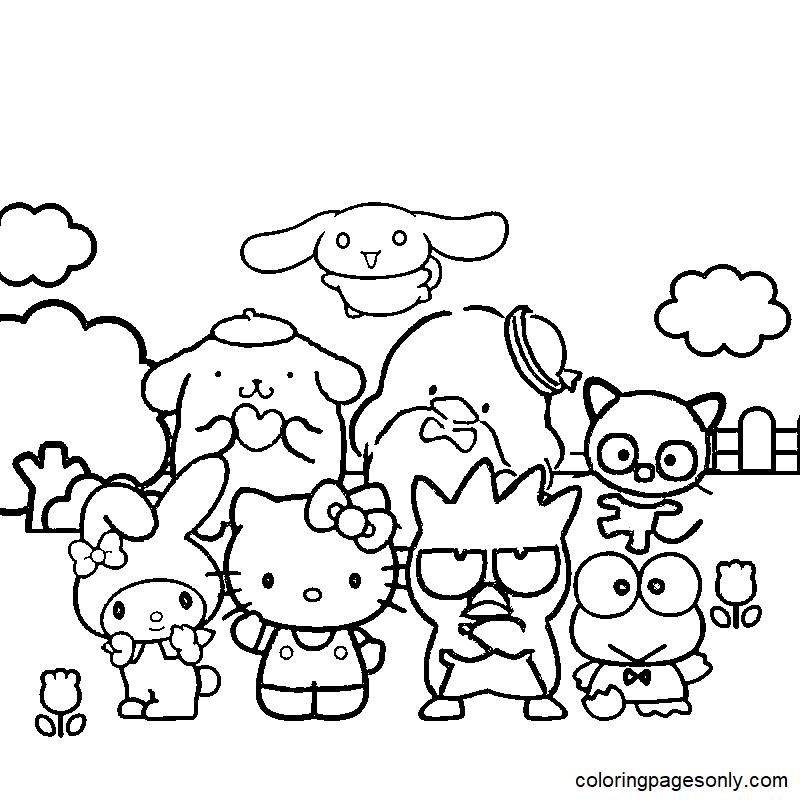 Sanrio Free Printable Coloring Page Free Printable Coloring Pages