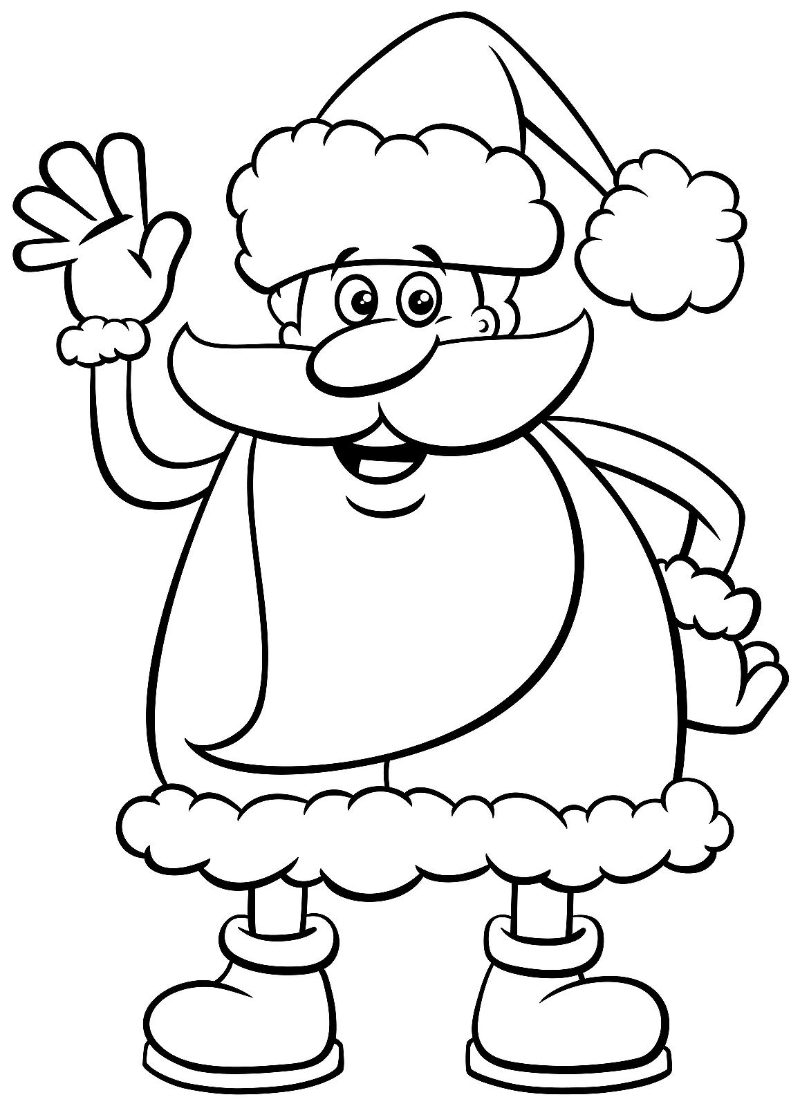 Santa Claus Coloring Pages For Kids Adults 10 Free Printable 