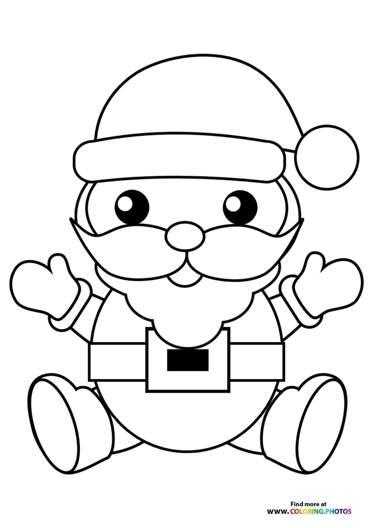 Santa Claus Coloring Pages For Kids Free And Easy Print Or Download