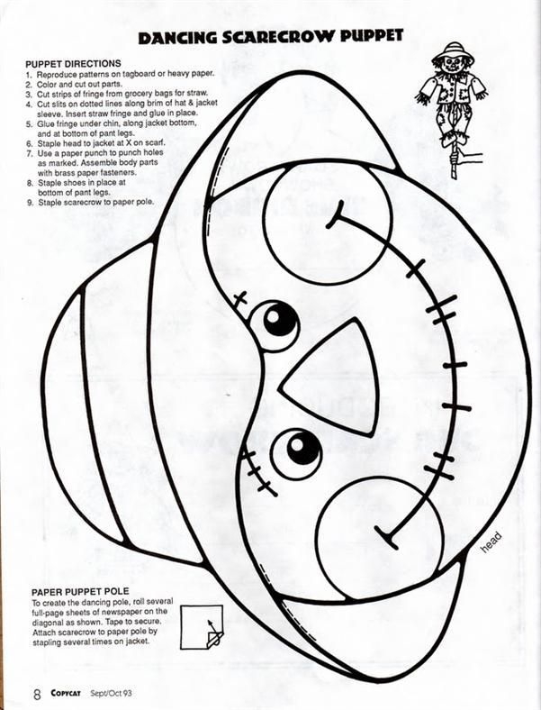 Scarecrow Face Template