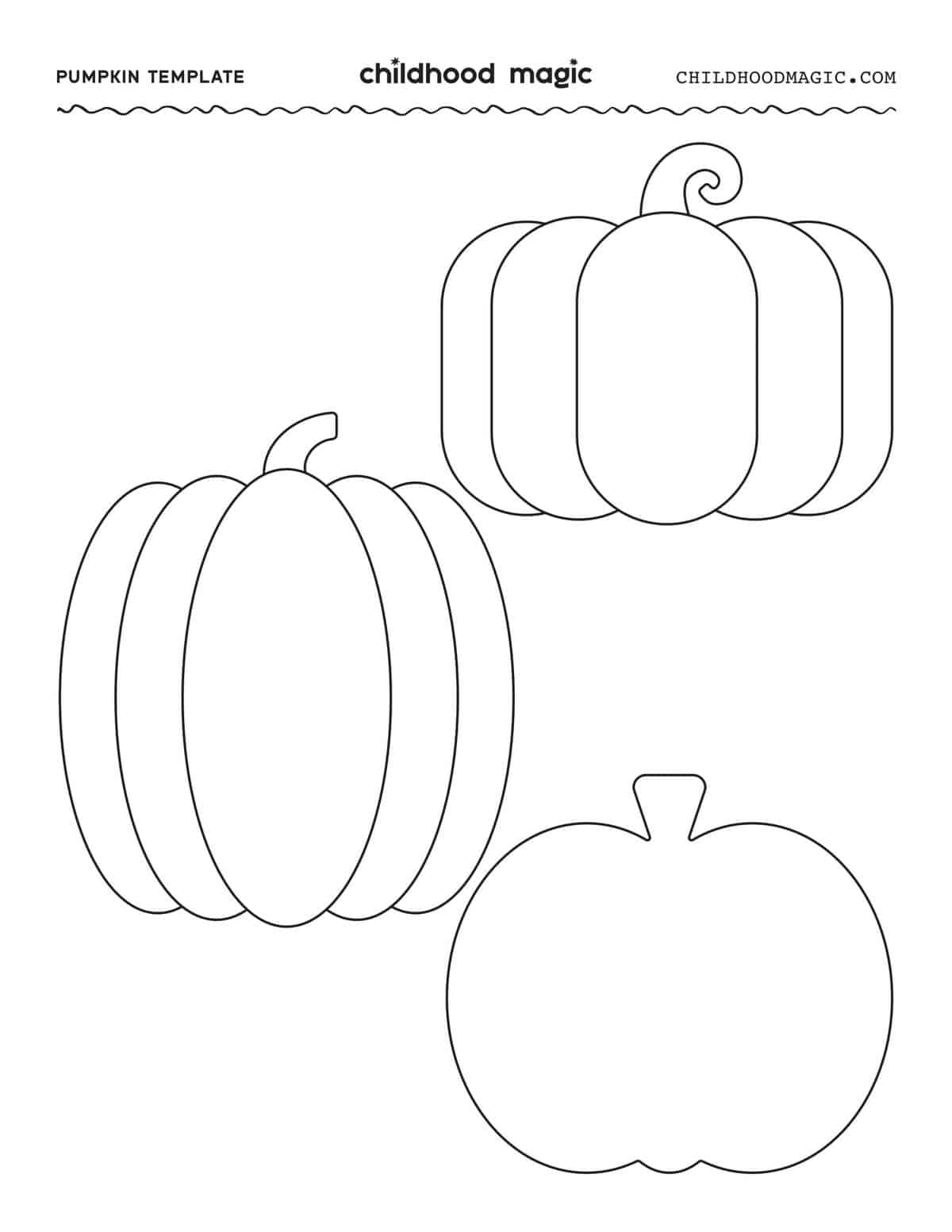 Simple Pumpkin Templates Free Printable