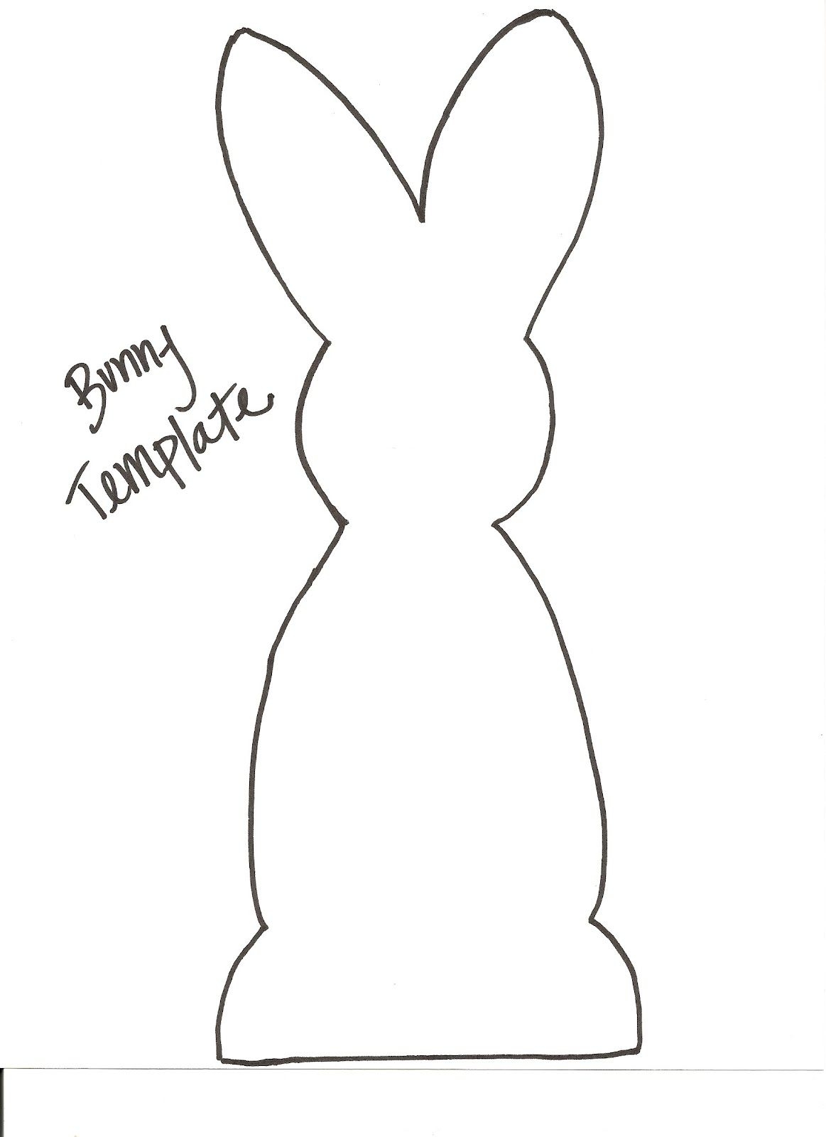 Small Bunny Template Printable Content Calendar Template