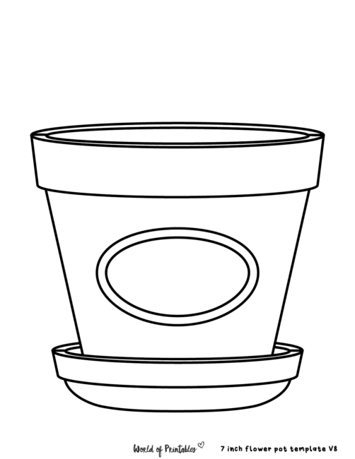 Small Flower Pot Printable Template Best Flower Site