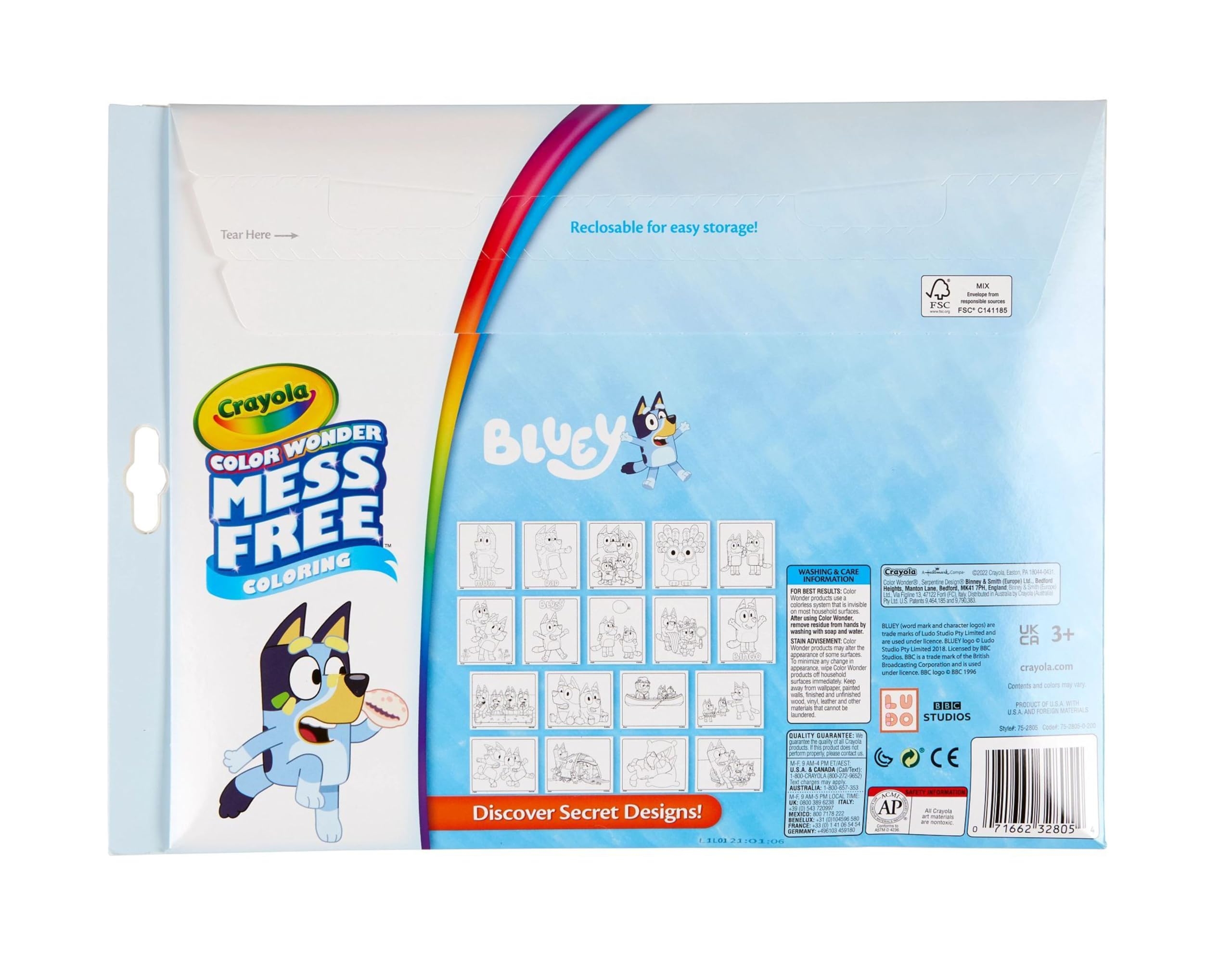 Snapklik Bluey Color Wonder Coloring Set 18 Bluey Coloring Pages 