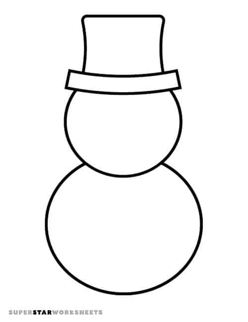 Snowman Templates Superstar Worksheets Printable Christmas 