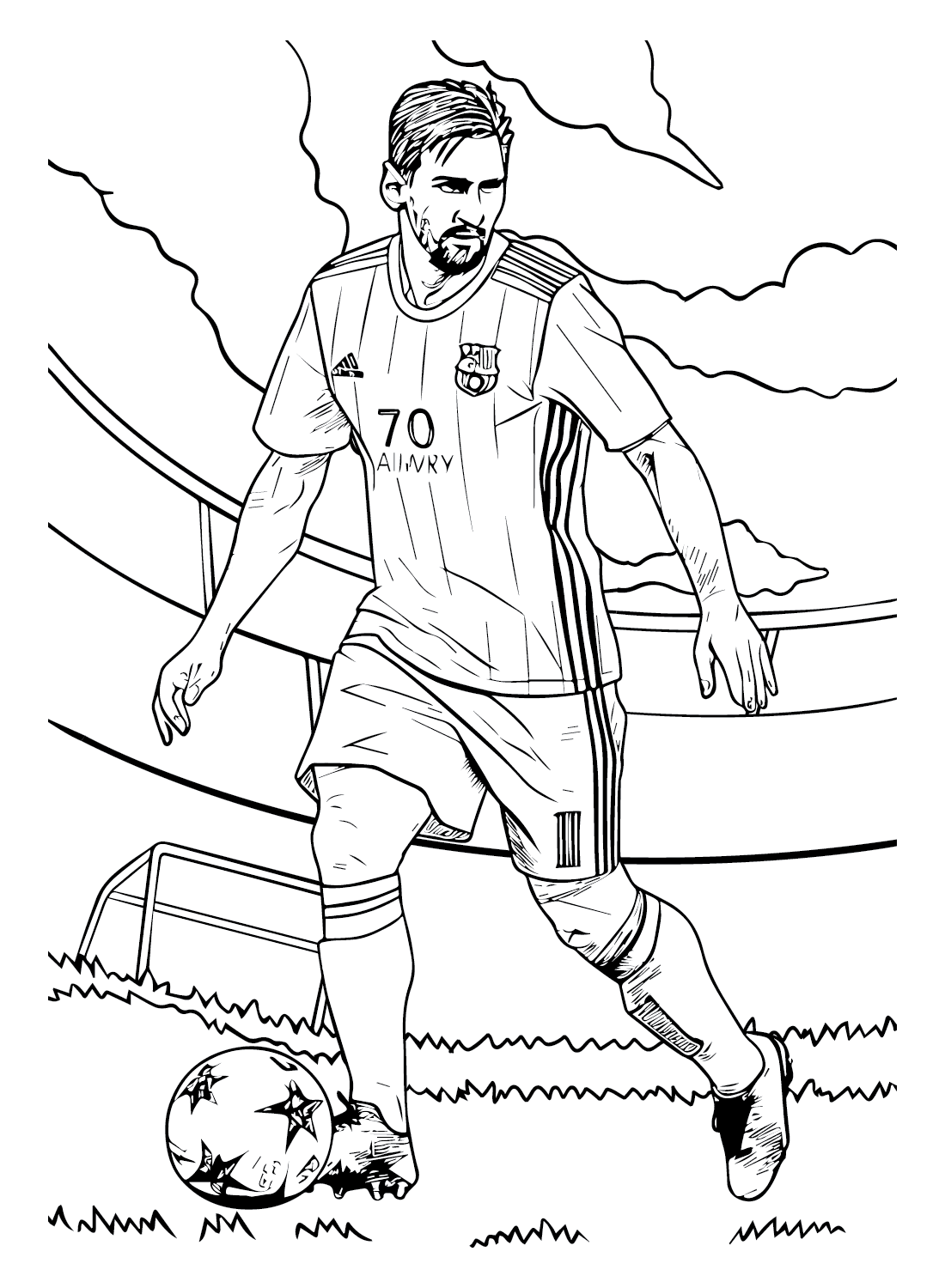 Soccer Coloring Pages