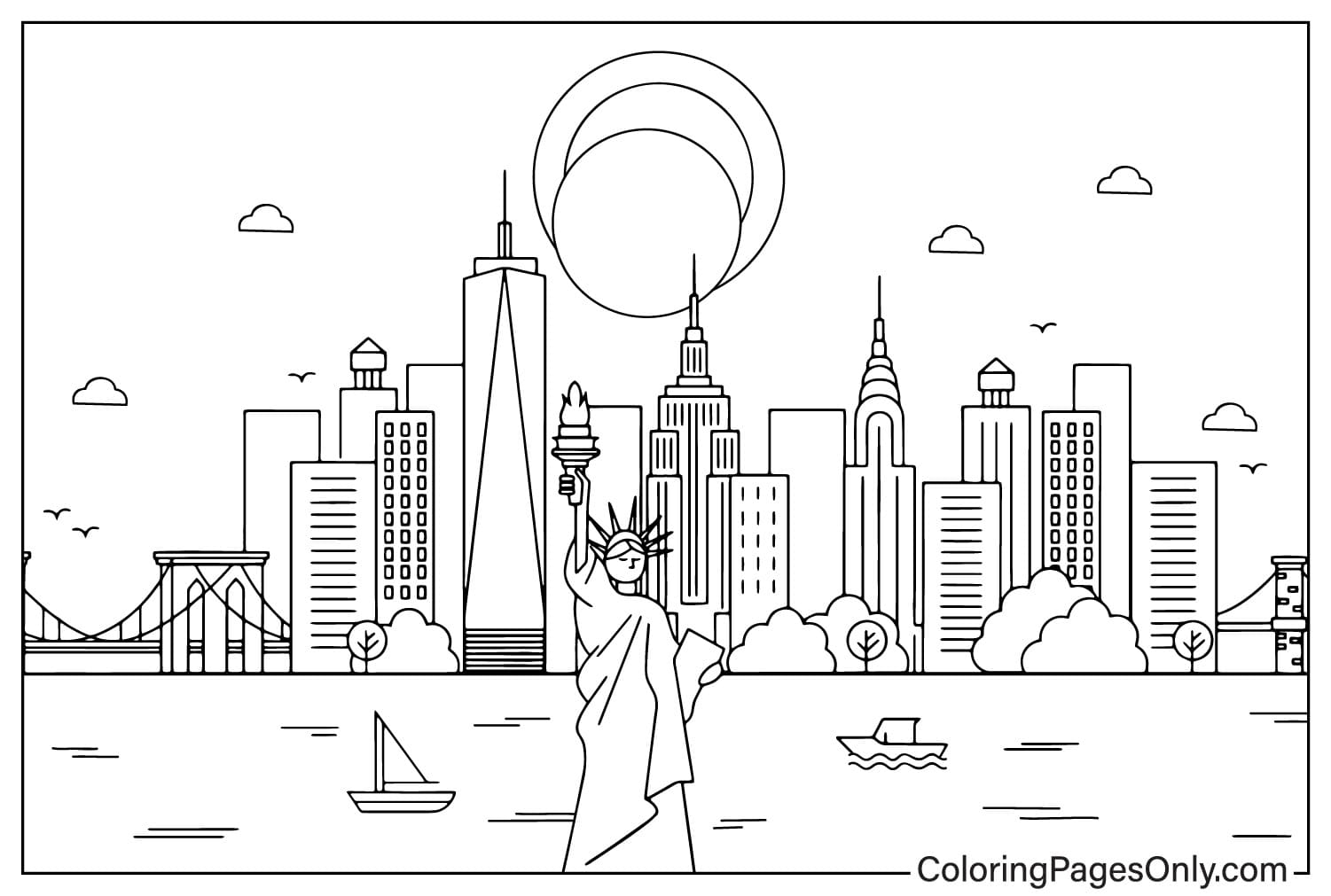 Solar Eclipse Coloring Book Free Printable Coloring Pages