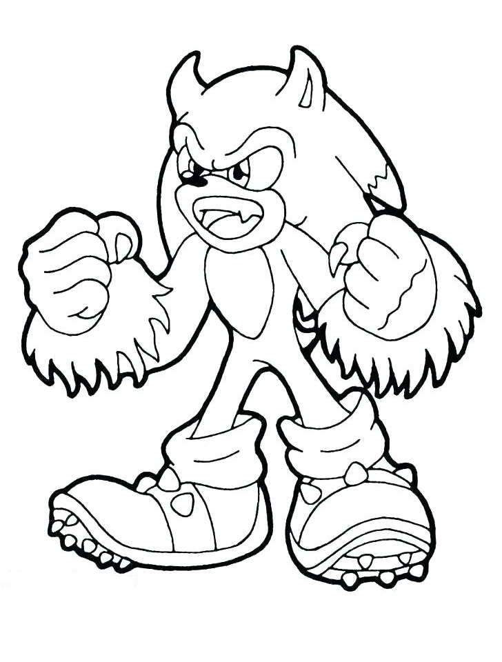 Sonic Free Printable Coloring Page Free Printable Coloring Pages For Kids