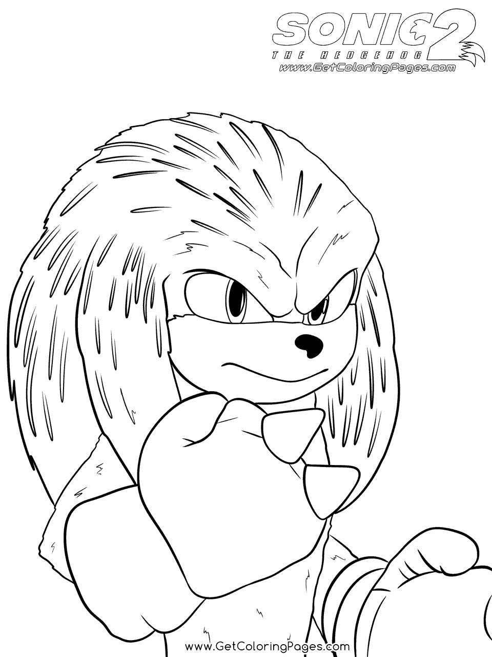 Sonic In Sonic The Hedgehog 2 Coloring Pages Sonic The Hedgehog 