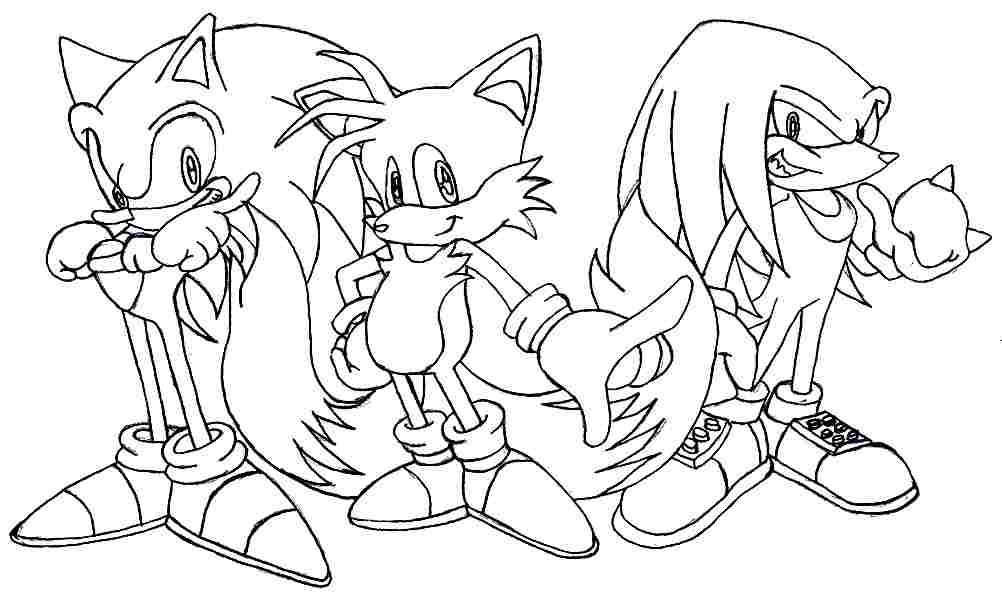 Sonic The Hedgehog Coloring Pages Tails Coloring Home