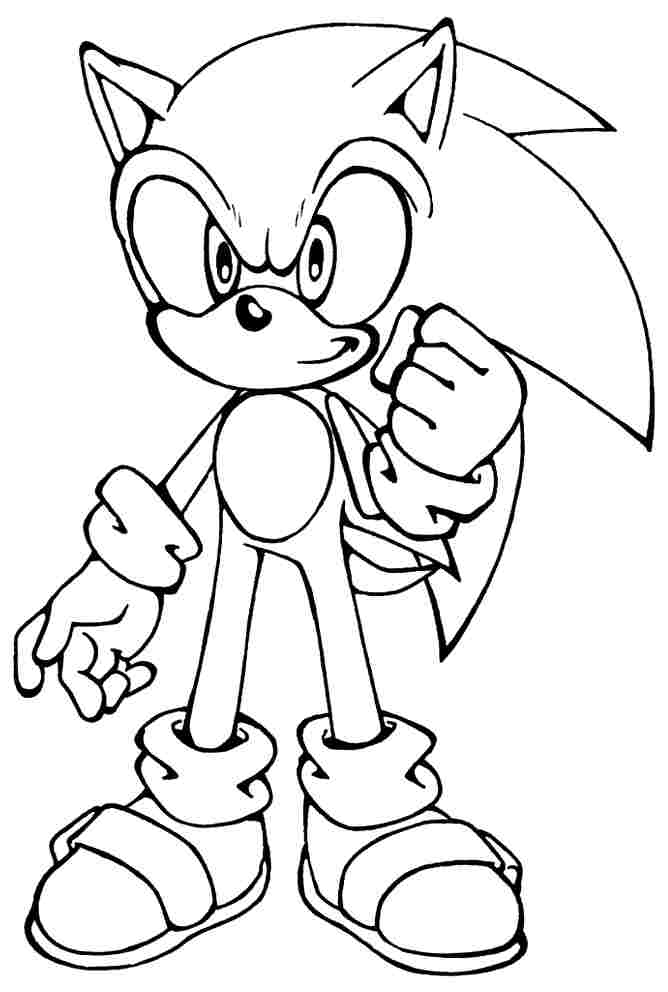 Sonic The Hedgehog Running Coloring Pages Coloring Home