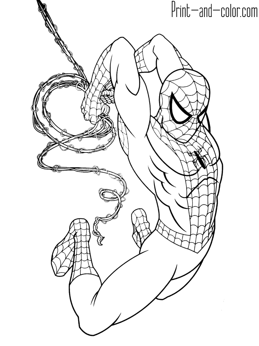 Spider Man Coloring Pages Print And Color