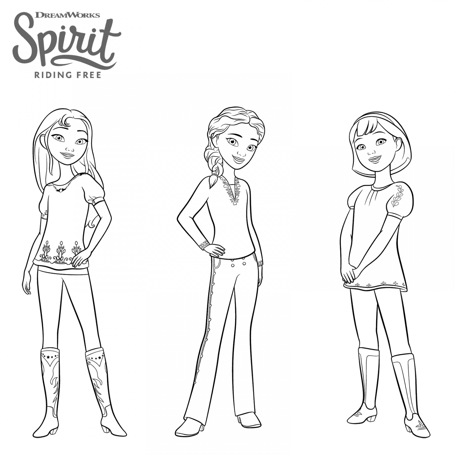 Spirit Riding Free Coloring Pages Best Coloring Pages For Kids