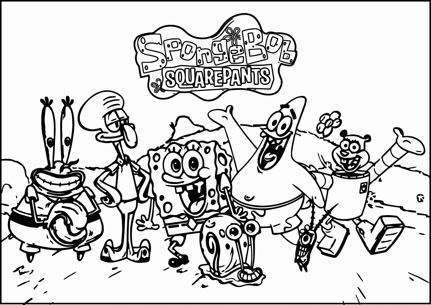 Spongebob Coloring Pages Free Printable Coloring Pages Spongebob My 