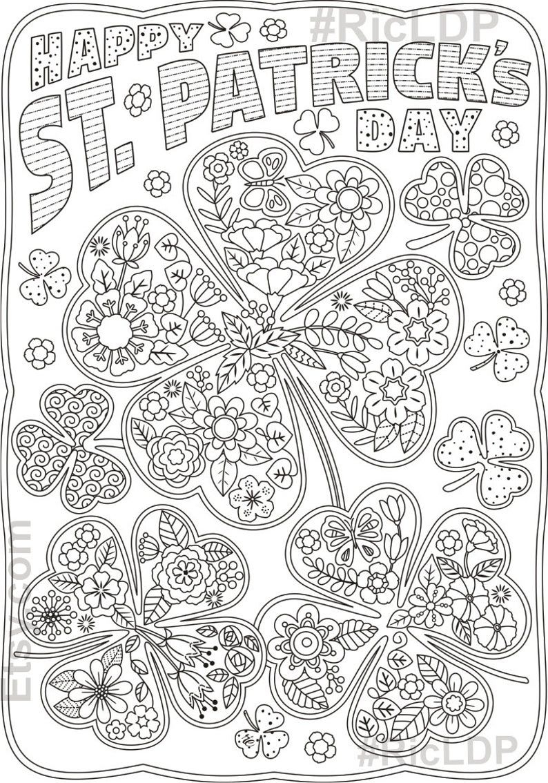 St Patrick 39 s Day Free Coloring Pages Coloring Is An Easy And Fun 
