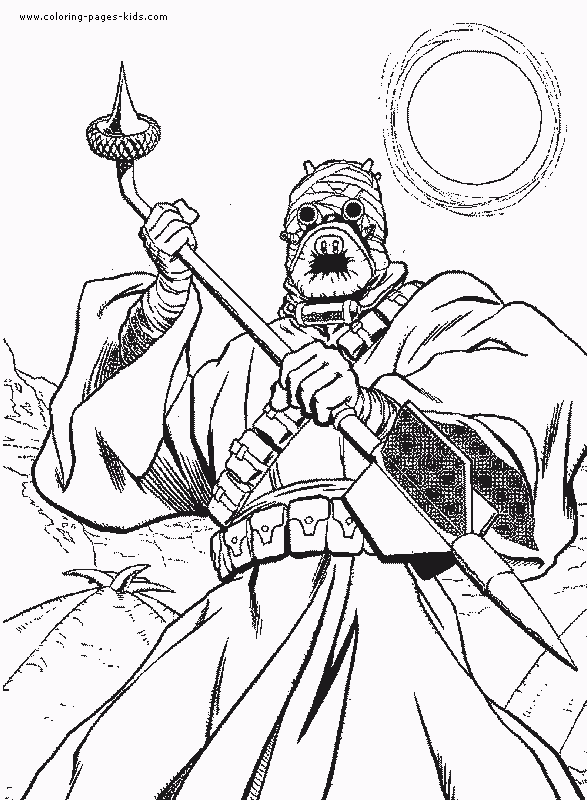 Star Wars Color Page Coloring Pages For Kids Cartoon Characters 
