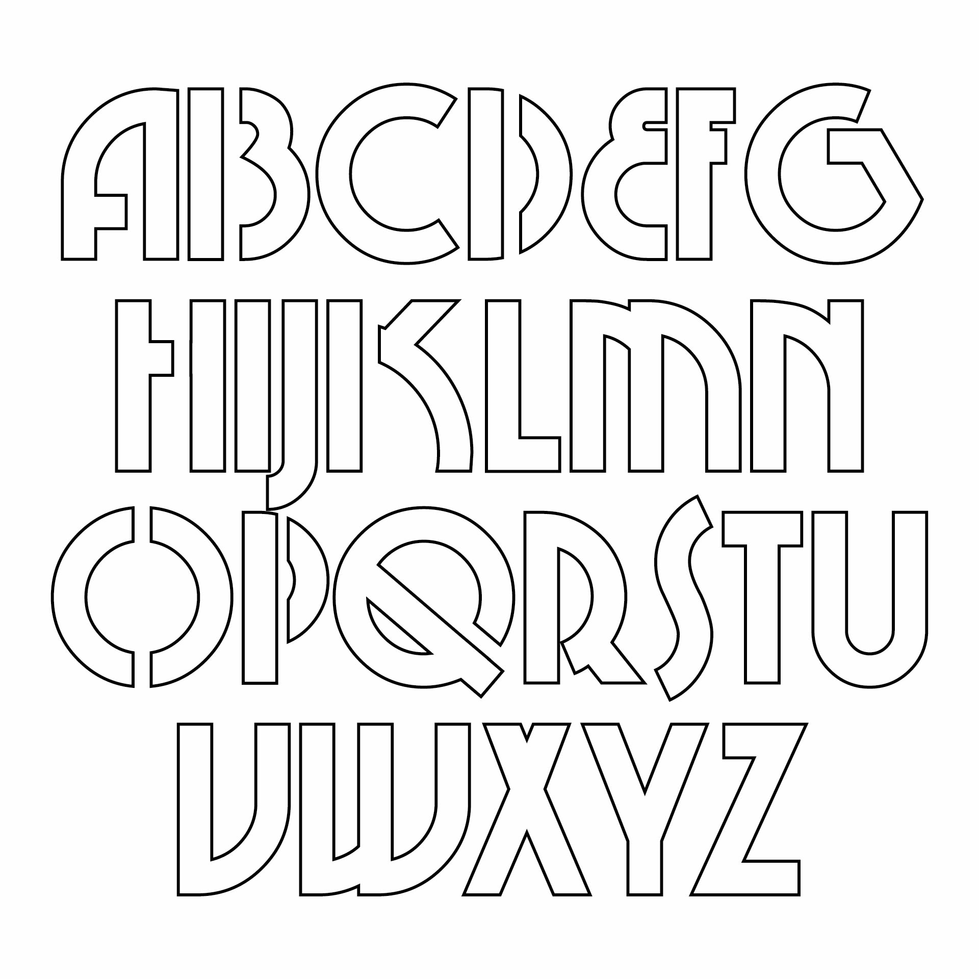 Stencil Free Printable Letter Template Printable Templates