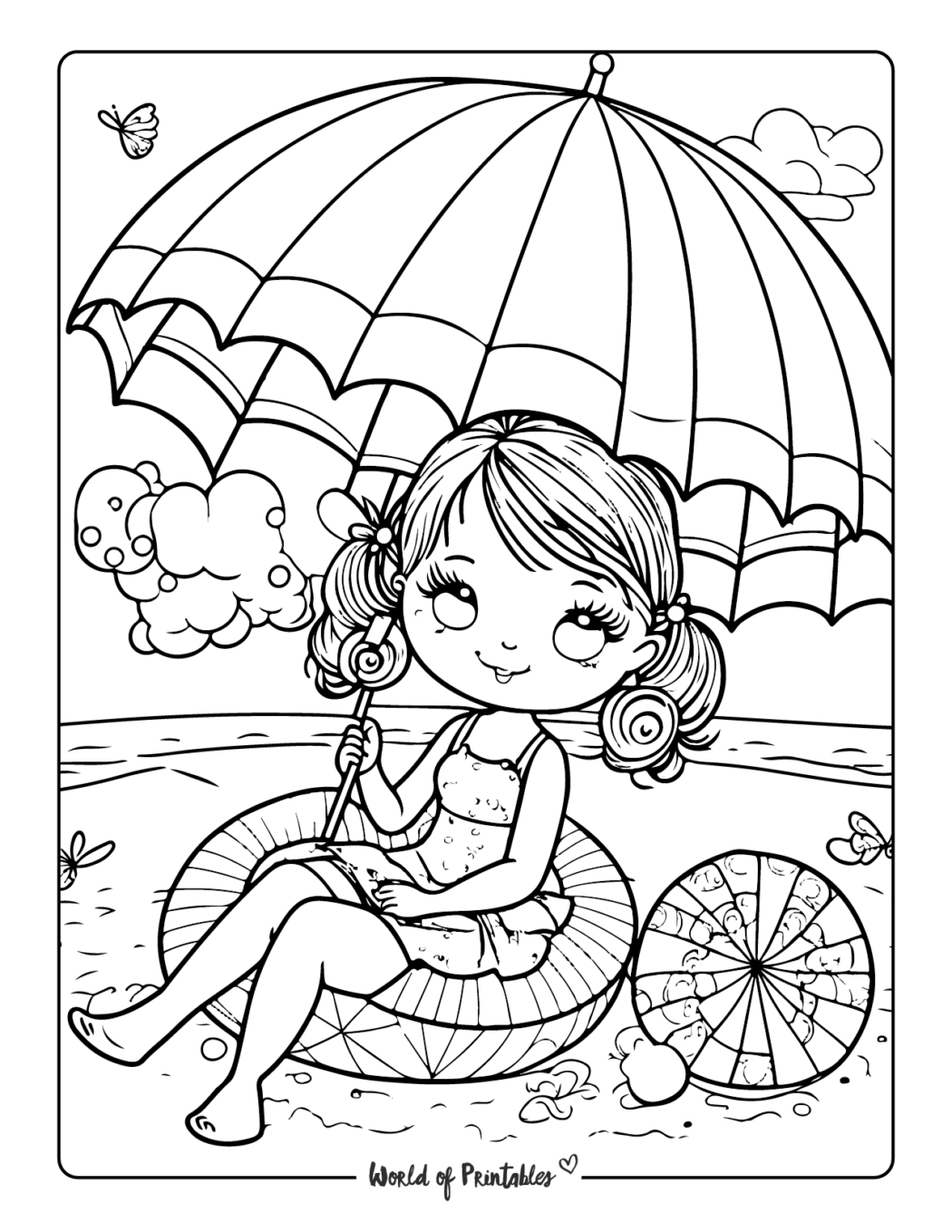 Summer Coloring Pages For Kids Adults World Of Printables