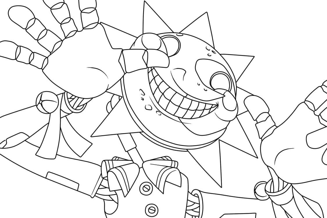 Sundrop FNAF 2 Coloring Page Free Printable Coloring Pages For Kids