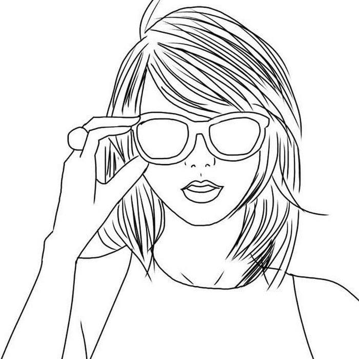 Taylor Swift Coloring Pages Free Free Printable Templates