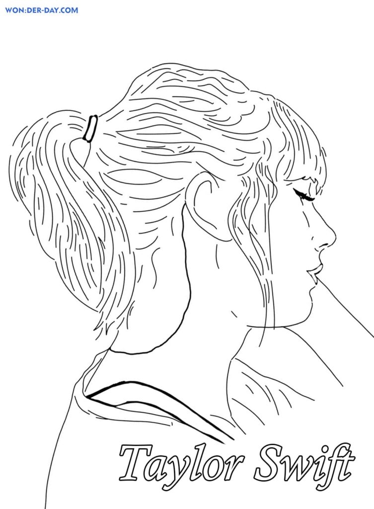 Taylor Swift Coloring Pages Printable Taylor Swift Coloring Pages To 