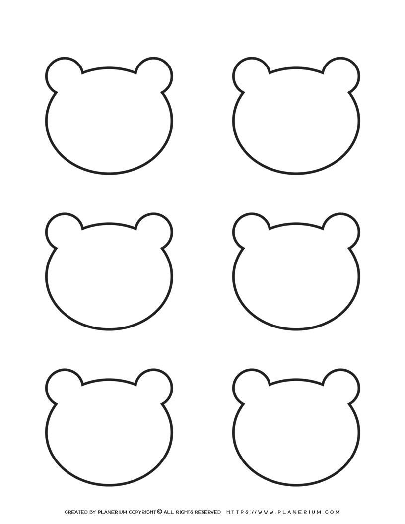 Teddy Bear Face Template Printable Discounts Factory 