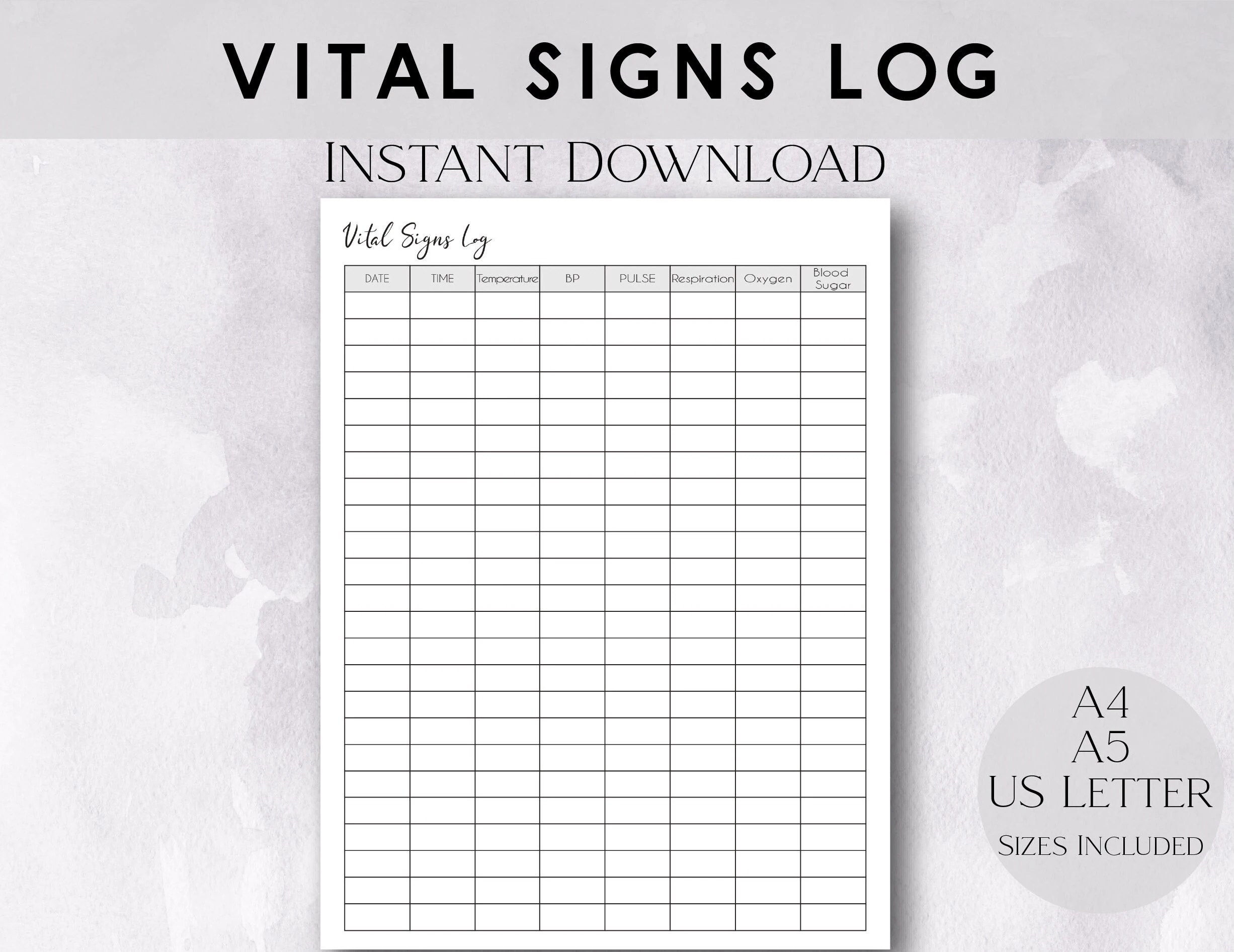 Template Free Printable Vital Signs Flow Sheet Printable Word Searches