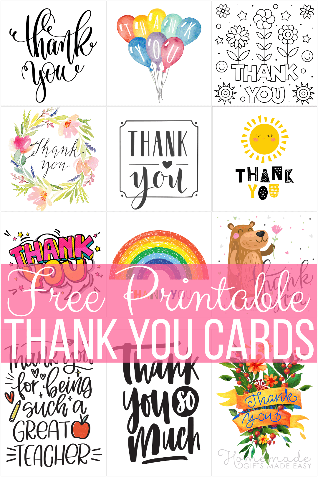 Thank You Card Template Printable Printables Template Free