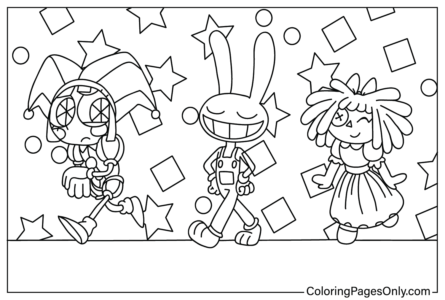 The Amazing Digital Circus Coloring Pages