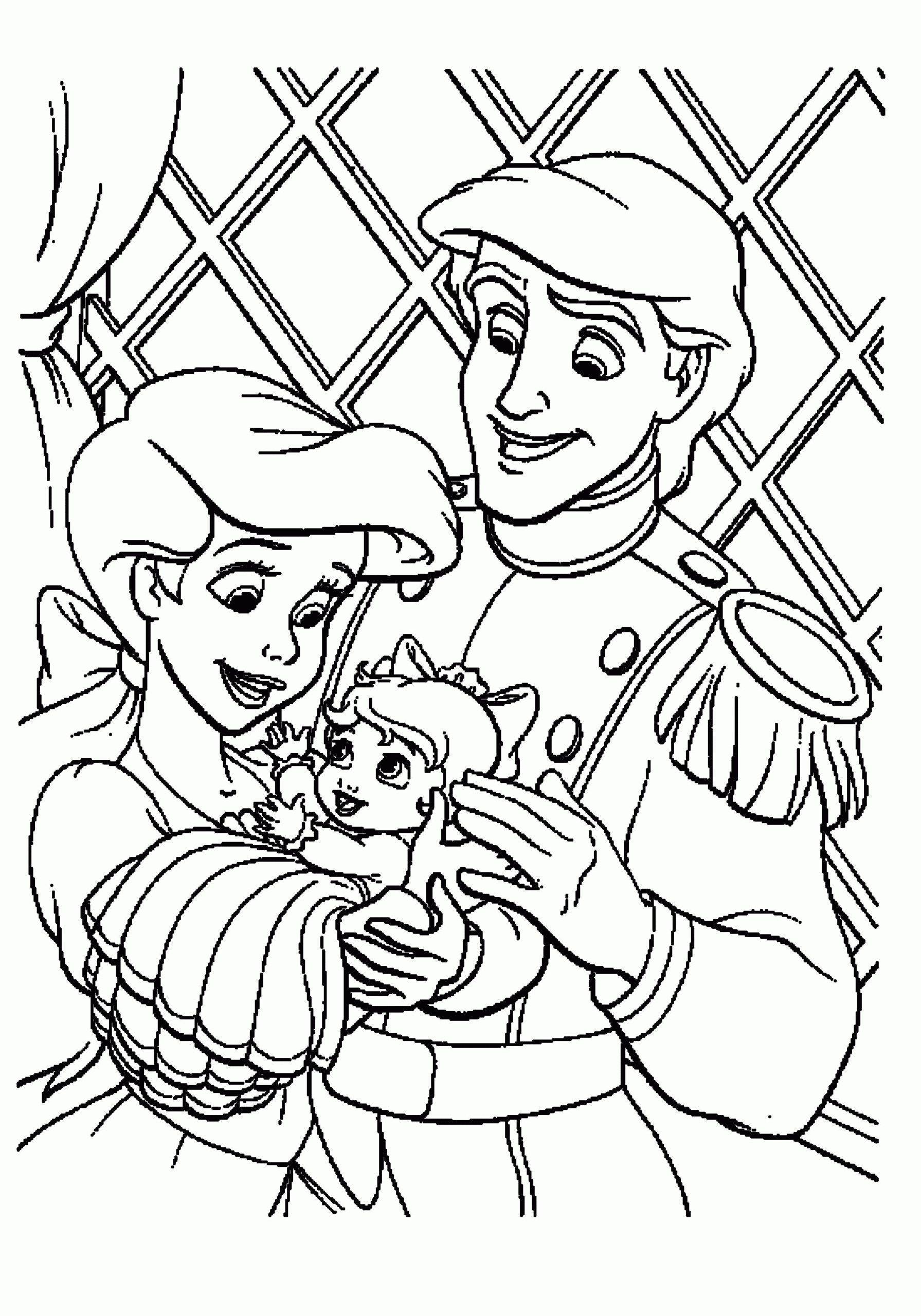 The Little Mermaid Free Coloring Pages