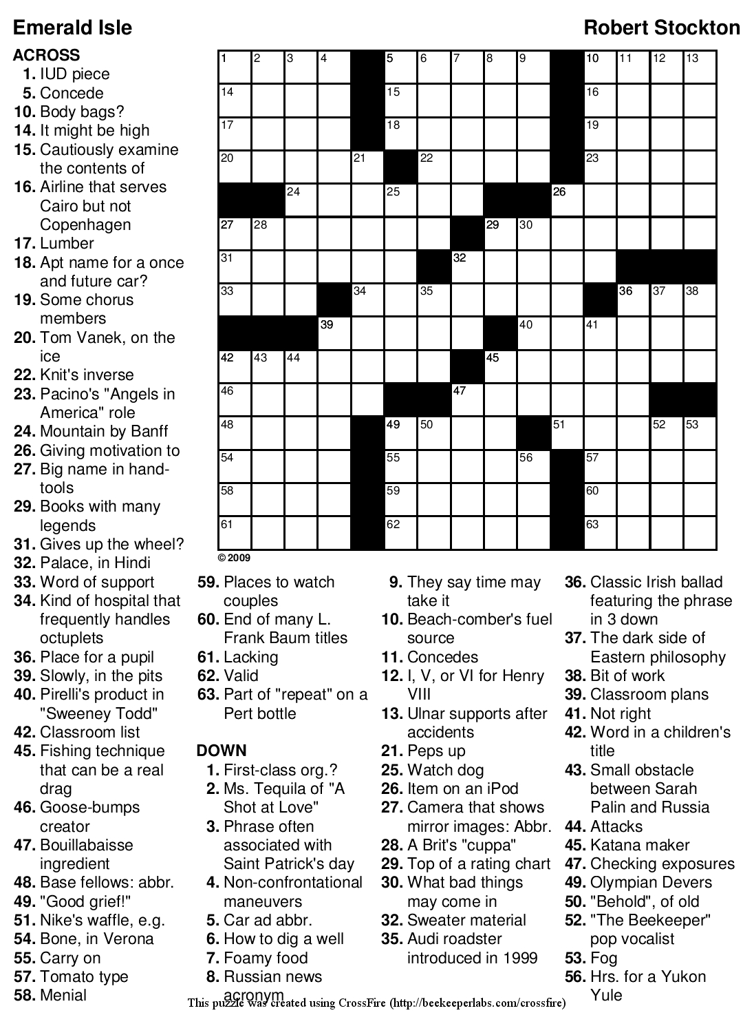 The New York Times Crossword In Gothic July 2013 Printable Crossword 