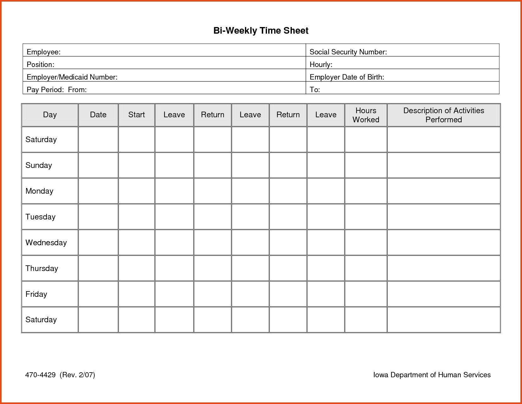 Time Card Templates Free Printable Free Printable