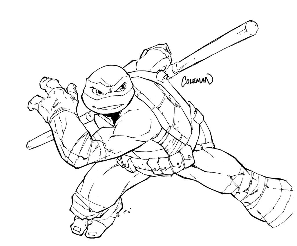 TMNT Donnie Coloring Pages
