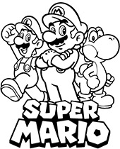 Top quality Mario Coloring Page